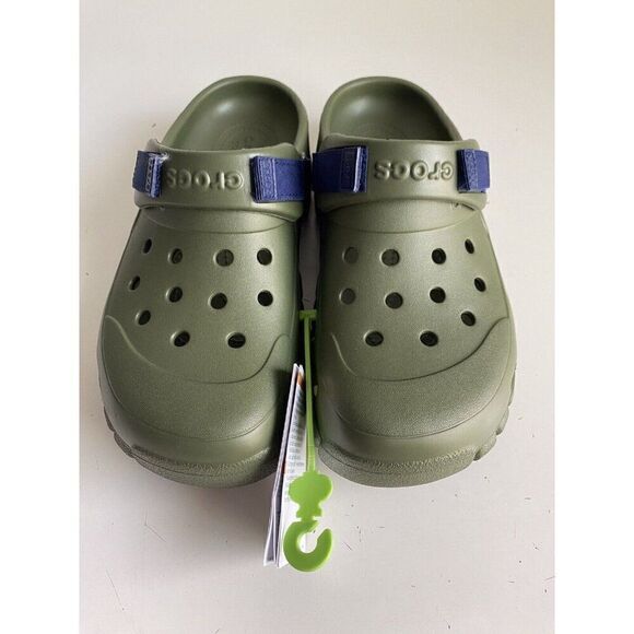 Crocs Offroad Sport Clog Army Green Blue Unisex Men’s Sz 9 Women’s 11 NEW - Picture 4 of 10